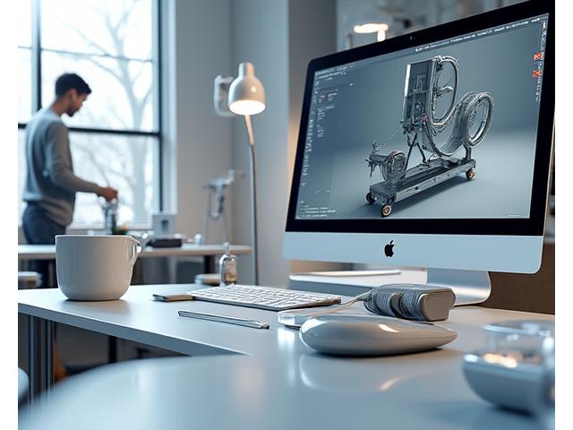 Creative design process showing sketching, 3D modeling, and a finished product on a mobile-friendly scale